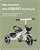 KRIDDO Kids Tricycles Age 24 Month to 5 Years, Toddler Kids Trike for 2.5 to 5 Year Old, Gift Toddler Tricycles for 2-4 Year Olds, Trikes for Toddlers, White #5