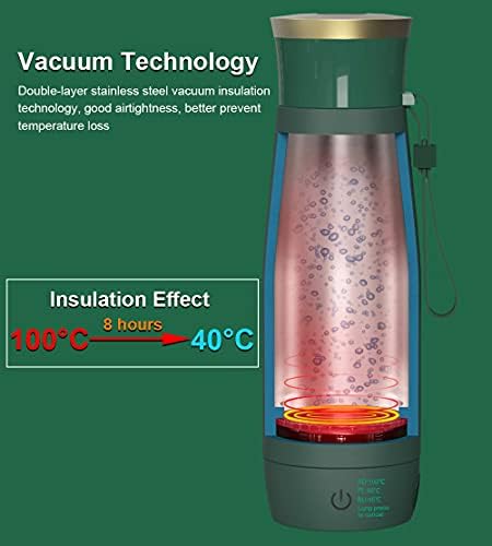Vacuum Portable Travel Heating Cup, Mini Electric Thermos, 45 / 55 / 100 Optional, Double-Layer Stainless Steel Vacuum Mug, 10H Heat Preservation, 220 V 300 ml Electric Kettle, Automatic Shut-Off