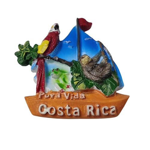 Imán decorativo Pura Vida Costa Rica para refrigerador miniatura 2
