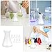 BUGUUYO 8pcs 50Ml Plastic Erlenmeyer Flasks Set Narrow Neck Chemical Laboratory Conical Flasks for Science Experiments Reusable Wide Mouth Plastic for Educational and Industrial Use