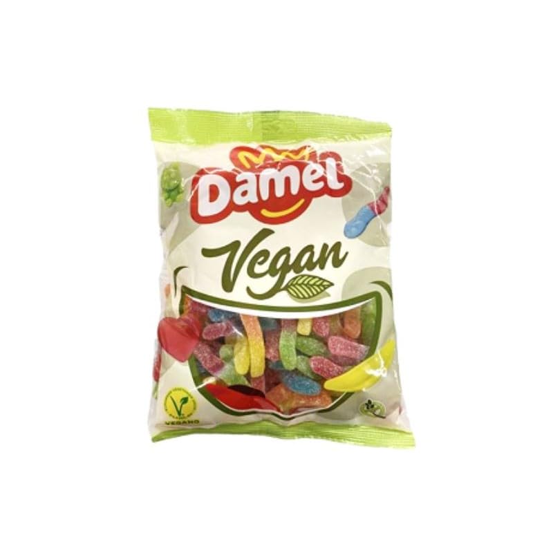 Golosinas Veganas Sin Gelatina - Formatos 110 g y 1 kg - 100% Vegano (Gusanos Azucar 1kg)