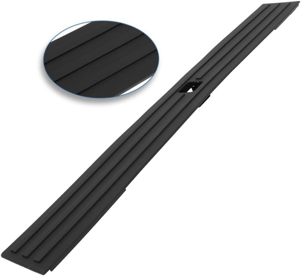 for Ford for F150 2015-2019 Flexible Step Tailgate Molding Cover Top Cap Protector ABS (Black,ABS,Plastic)