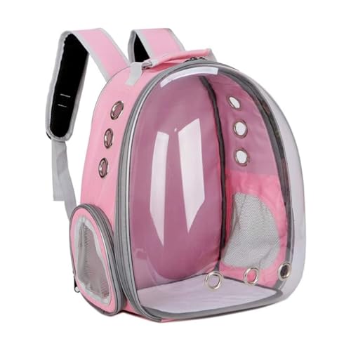 Mochila Bolsa Transporte Pet Cachorro Gato Filhote Adulto Com Ventilação Passeio Visão Panorâmica Tr