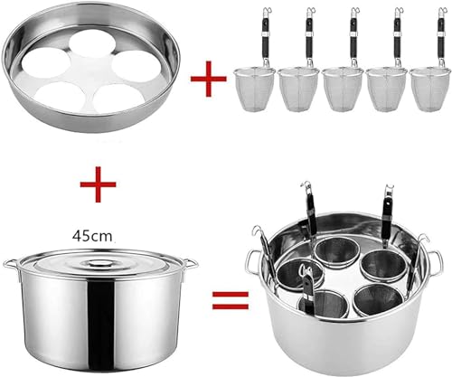 Casserole avec couvercle et insert passoire pour cuisine