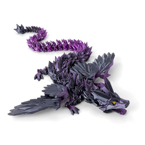 Jouet dragon 3D articulé de 60 cm, le cadeau idéal pour passionnés de fantasy