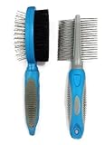 Brush and Comb Set, With 100%. Dog Grooming, Dog Bristle Brush and Dog Comb, Dog Brush Pin, Dog Comb with Handle, Dog Comb Metal. Ideally Sized for a Full Variety of Dog Breeds. Our Brush and Comb Set Is a Combination of Both a Double Sided Brush and Comb That Offers Optimal Grooming for your Dog