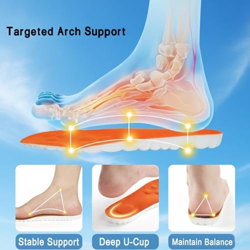 Image of 4D Cloud Steppers Insoles for Men and Women, Work Boot Cushioning Inserts