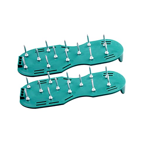 Mayiso Lawn Aerator Shoes With Hook & Loop Straps For Effectively Aerating Lawn Soil,Spiked Shoes Epoxy Floor Shoes,Free-Installation Aerating Shoe With Hook & Loop Straps (Black) #TOP5