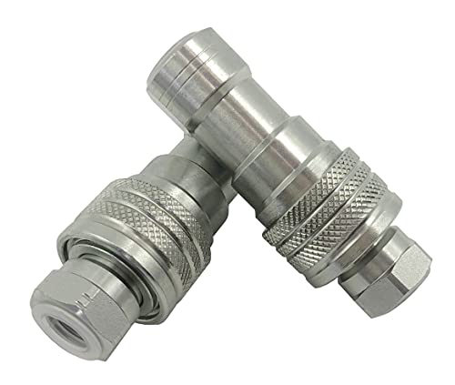 Image of ISO 7241-B 3 /8 Inch NPT Quick Disconnect Hydraulic CouplerCoupling (2 Set)