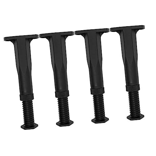 Generic 4 Pcs Bed Frame Leg for Home Bed Frame Support Leg Legs for Bed Cabinet Leveling Feet Bed Legs Furniture Headboard Stoppers Bed Frame Glide Legs Bedframe Cupboard Adjustable, J7143189UKM