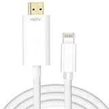 Moowarm i Phone HDMI 変換ケーブル 2M【2025年新モデル MFi認証品】ライトニング HDMIケーブル AV交換アダプタ 1080P 電源不要 設定不要 Phone/Padの画面をテレビに映す 差し込むだけ ミラーリング AV/TV視聴 音声同期出力 ゲーム遅延なしPhone/Pad/IOS対応 日本語取説書付き