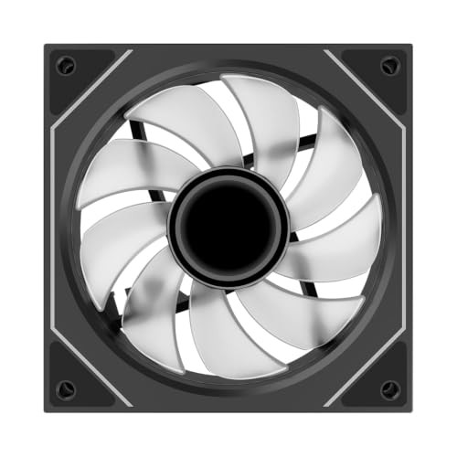 Xilence XPF120U.ARGB Ventilateur de boîtier Gaming 120 mm PWM ARGB, Infinity Mirror, Hydro Bearing, fonctionnement silencieux et anti-vibrations jusqu’à 27 dB(A), câble jusqu’à 550 mm