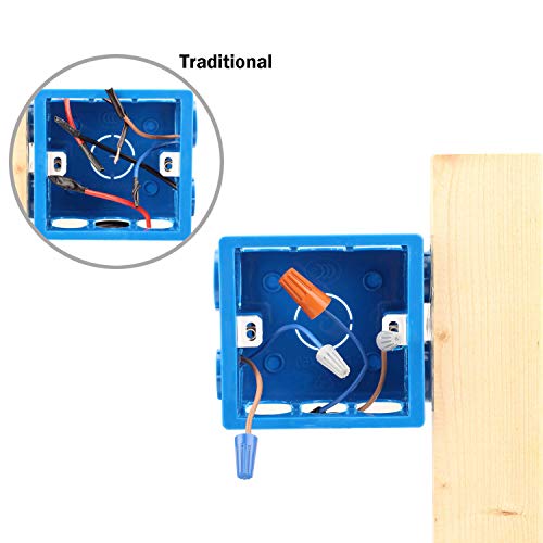 200 PCS Twist Nuts Caps, SIM&NAT Wire Nuts Screw-On Terminals Electrical Wire Connectors with Spring Insert Assortment Set - Thumbnail 6