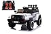 TOYSCAR electronic way to drive Auto Macchina Elettrica per Bambini Fuoristrada Bianca 12V MP3 LED con Telecomando Full Optional Sedili in Pelle