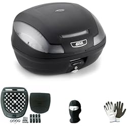 Honda Vfr 800 Con Maletas farbrothersonline Compatible con Honda VFR 800 Maleta E470NT SIMPLY III TECH CATARINFRANGENTOS BLANCO+Kit de montaje + placa para portapachos MOTO-SCOOTER 2 cascos grandes