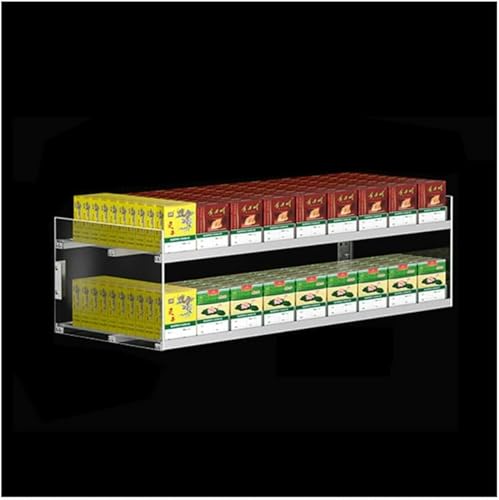 Support à cigarettes pour supermarchés avec distributeur automatique transparent