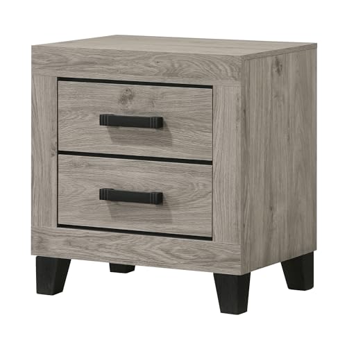 Kings Brand Furniture Napa Farmhouse 6-Piece Bedroom Set - Bed Frame with Headboard, Chest, Dresser and Mirror and 2 Nightstands (King Size) - Thumbnail 7