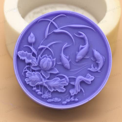 Soap Mold Silicone Candle Mold Soap Mould Silicone Mold Resin Mold Round Fish Soap Mold (11266) #TOP3