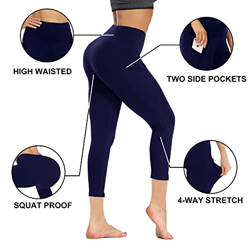 GAYHAY High Waist Yoga Pants with Pockets, Leggings for Women Tummy Control Compression Workout Leggings for Women