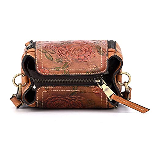 Bolso pequeño de cuero para mujer, tipo tote, bandolera y cruzado, ideal para viajes al aire libre y negocios miniatura 5