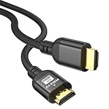 Diyanisly 8K HDMI Cable 6.6FT, 48Gbps Ultra High Speed HDMI 2.1 Cable, Braided Nylon Jacket, Supports 8K@60Hz 4K@120Hz, Dynamic HDR, eARC, Compatible with TV, Laptop, PC, HDTV