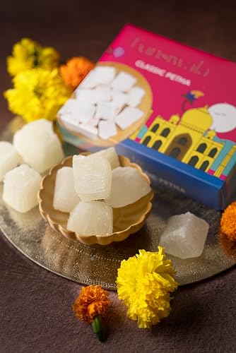 Image of Bansiwala Agra Classic Petha 350g Pack of 2 - Original Dry Agra Ka Petha | Soft and Juicy Indian Sweet | Sweets Gift Box | Vegan & Preservative-Free | Delicious Indian Mithai!