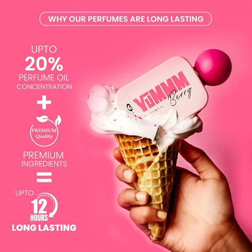 Image of Ossa Gourmand Yummm Berry Parfum For Men And Women, 100 ML | Premium Long lasting Fragrance With Strawberry, Cassis, Jasmine, Caramel & Vanilla Notes | Ideal Gift For Every Special Moment