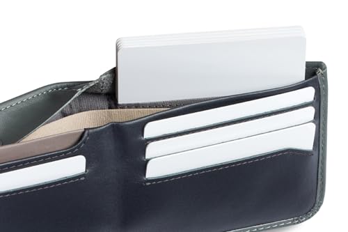 Image of Bellroy Hide & Seek Wallet (Slim Leather Bifold Design, RFID Protected, Holds 5-12 Cards, Coin Pouch, Flat Note Section, Hidden Pocket)