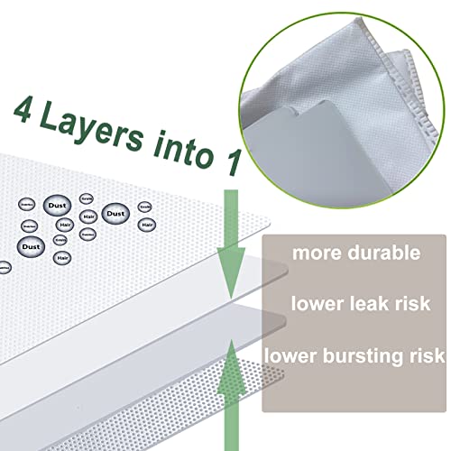 12 Pack Dust Bin Bags Compatible For Irobot Roomba Vacuum Replacement Bags I3, I3+, I7, I7+, I8, I8+, I4, I4+, I1, I1+, I6, I6+, J7, J7+, S9, S9 Plus, I & S & J Series Automatic Dirt Disposal Bags #TOP4