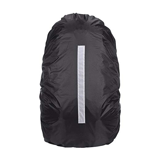 Domary Rain Cover for Backpack, Nylon Reflective Travel Bag Rain Cover with Elastic Mouth, for 25-45L Backpack