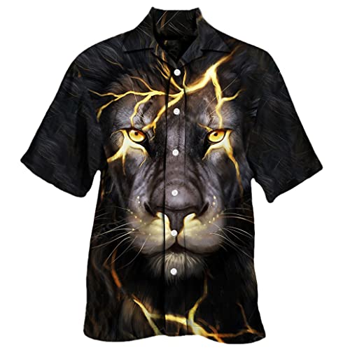 Chemise d'été homme à boutons imprimé 3D idéale pour la plage