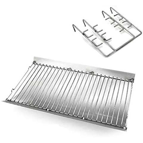 Htanch SZ3509 (1-Pack) 20.4 inches Stainless Steel Fire Grate Hanger and Ash Drip Pan for Chargriller 5050, Chargriller 5072, Chargriller 5650 Cover