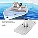 JAOCDOEN 3/4in Boat Seating Post 4 X 8in 3/4in Boat Seating Pedestal Base Stainless Steel SP 64839 Boat Seating Post Base Non Threaded