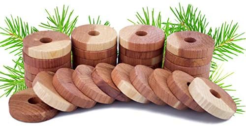 ACMETOP Aromatic Cedar Anti Moth Balls | 100% Natural Cedar Moth Repellent Cedar Blocks Clothes Protector |Storage Accessories Closets & Drawers Freshener [30 Pack]