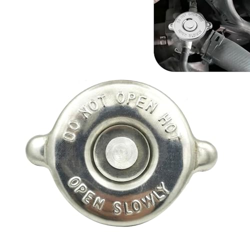 Icyfond 16PSI Radiator Cap, Stainless Steel Engine Seal Cover, Rustproof & Leakproof Radiator Cover, for Engine Coolant Lasting Sealing, Universal Safety Water Tank Lid, for Most Cars (Silver)