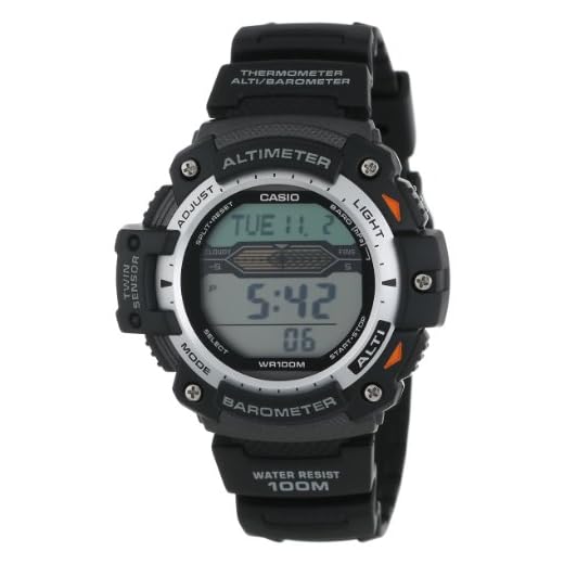 Casio Men's SGW300H-1AVCF Twin Sensor Multi-Function Digital Sport Watch