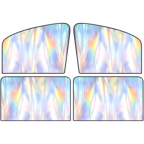 DUARPLAST 車用カーテン カーシェード 車 サンシェード マグネットタイプ 取り付け簡単 UVカット 日除け 完全遮光 プライバシー保護 車中泊 目隠し カー用品 薄め 汎用 4枚セット