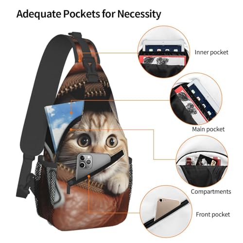 Bolso Pequeño Bandolera para Senderismo Unisex miniatura 4
