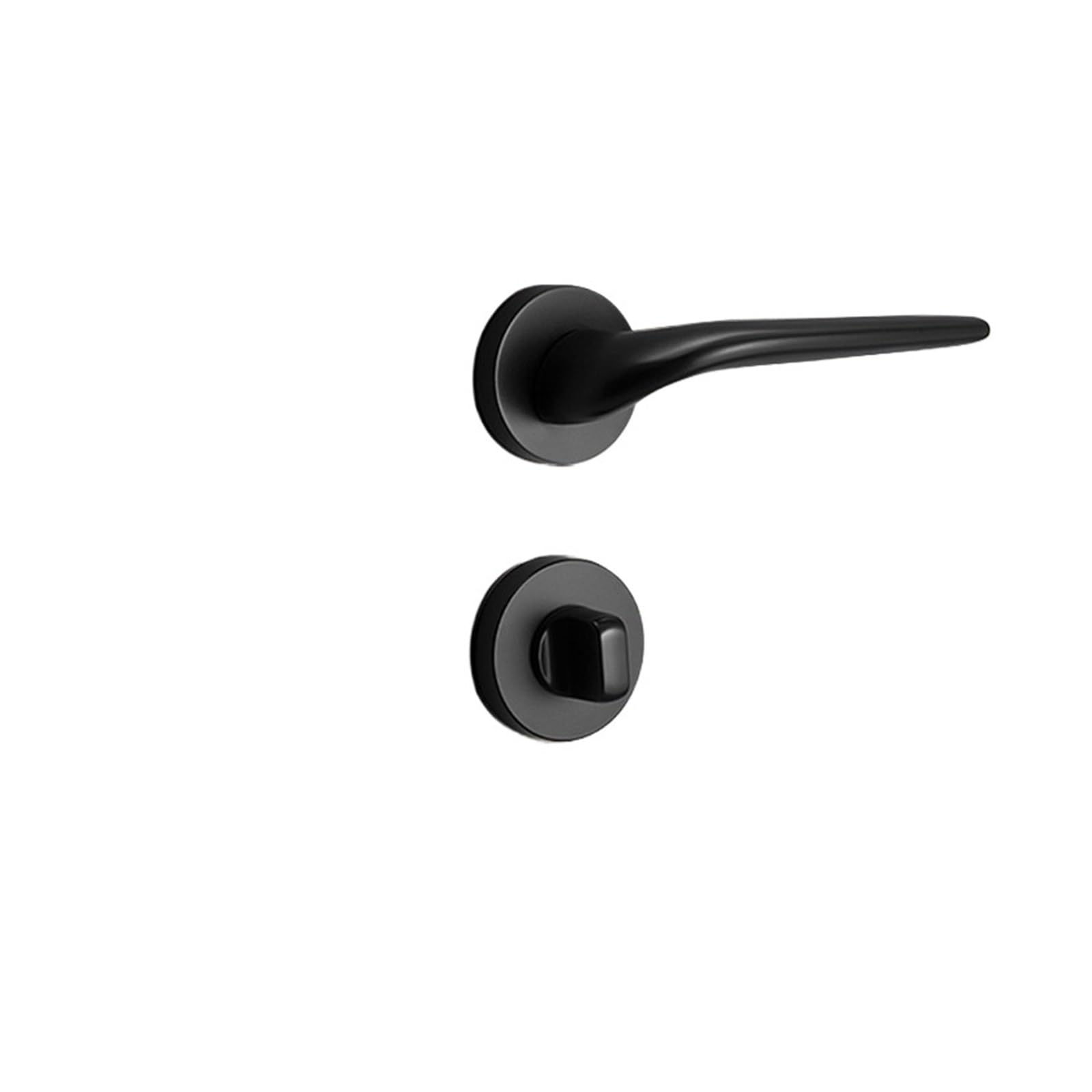 ZONSHJDKR Invisible Wooden Door Lock Secret Split Single Tongue Indoor Room Bedroom Handle Zinc Alloy(Yahei A01 315)