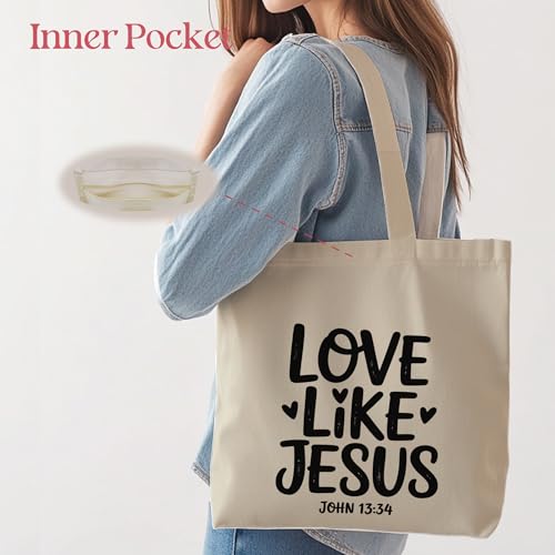 Image of Aesthetic Tote Bag for Women | Medium Size with Inner Pocket | Stylish & Practical
