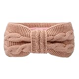❄️【Dehnbar Größe】Das ungedehnte Stirnband Mädchen misst ca. 9.8 cm/3.86 inch breit und ca. 25 cm/9.84 inch lang, mit gute Elastizität, dehnbar bis 33cm, tragekomfort durch Stretchanteil, passt sich optimal jeder Kopfform an. Geeignet für die meisten Frauen und Mädchen, Ideal für Frauen jeden Alter.