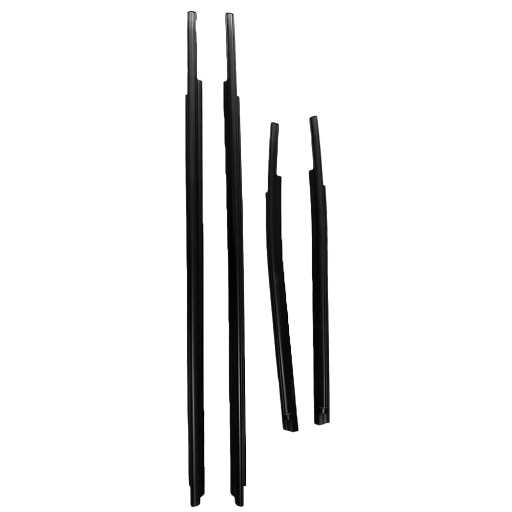 Mzxygkli One Color Car Window Weather Strip 4Pcs Window Moulding Weatherstrip Side Door Sealing Weather Strips Belt Trim For Tundra 2007-2020 Double Cab