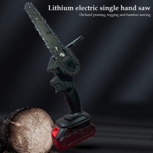Mini motosserra elétrica portátil pequena motosserra sem fio para pátio, galhos de árvores, madeira,