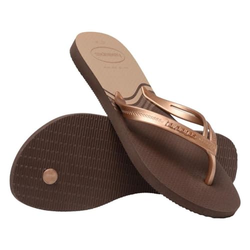 Havaianas Elegance Print, Dark Brown, 3.5/4