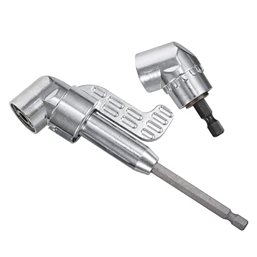 2pcs 105 Corner Angled Screwdriver Flat Screwdriver Drill Adapter Screwdriver Batch Wrench Driver Bending Batch Hand Repair Tools Drill Extension Screwdriver Connector