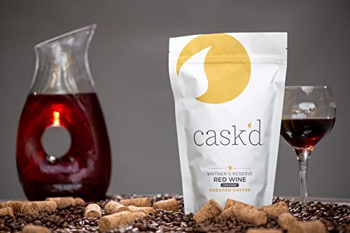 Cask’d Vintners Red Wine Infused Coffee - Made From Single-Origin Medium Roast Brazilian Coffee Beans With Full-Bodied California Cabernet - Ideal Gift For Coffee Drinkers (12 Ounce Ground Decaf) #TOP1
