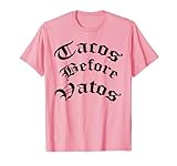 Tacos Before Vatos Chola Cholo Old English Tee Shirt T-Shirt