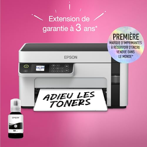 EPSON EcoTank ET M2120 | Imprimante multifonction Réservoir haute capacité Économisez jusqu'à 200€ 15ppm sans fil impression mobile économe en énergie recharge facile 1440x720 DPI - vue 8