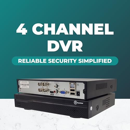 Image of Trueview 4 Channel CCTV DVR | Supports Up to 5MP Cameras | H.265 5-in-1 Digital Video Recorder | Full HD HDMI & VGA Output | Remote Viewing on Android, iOS & PC | Supports Up to 6TB Storage