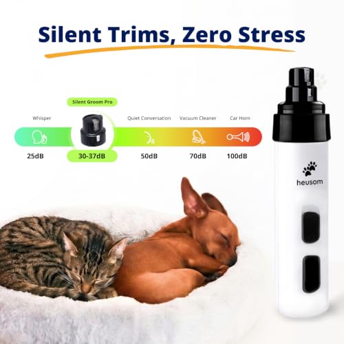 Image of Silent Groom Pro Pet Nail Grinder | Whisper Quiet Dog Nail Grinder